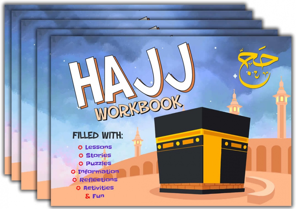 (5 books) Hajj Workbook - Stories, puzzles, activities and lessons to inspire young minds (A4) - FREE SHIPPING 3 WORKING DAYS