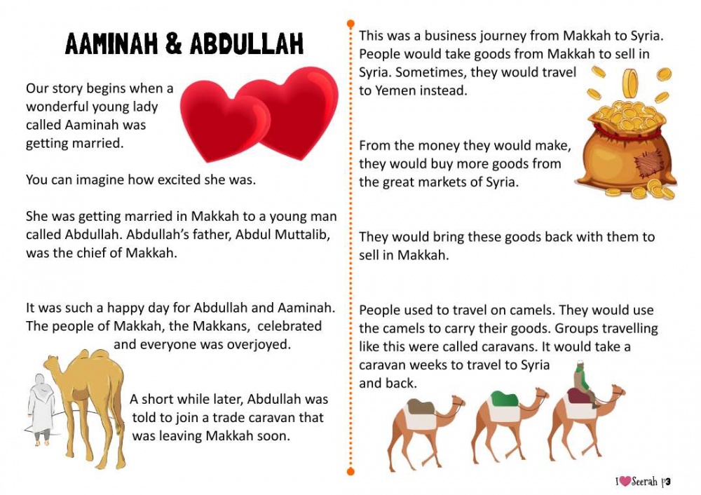 The Life of Prophet Muhammad pbuh - I love seerah - Book 1  (A4)